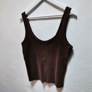 Make an offer! Dark Wilds organic cotton brown tank top